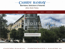 Tablet Screenshot of cassidyramsay.com